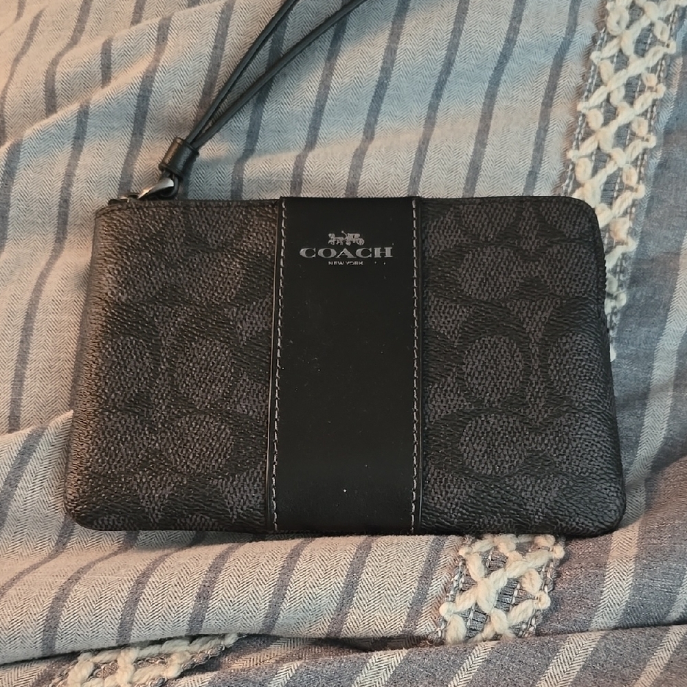 Coach Black Wristlet